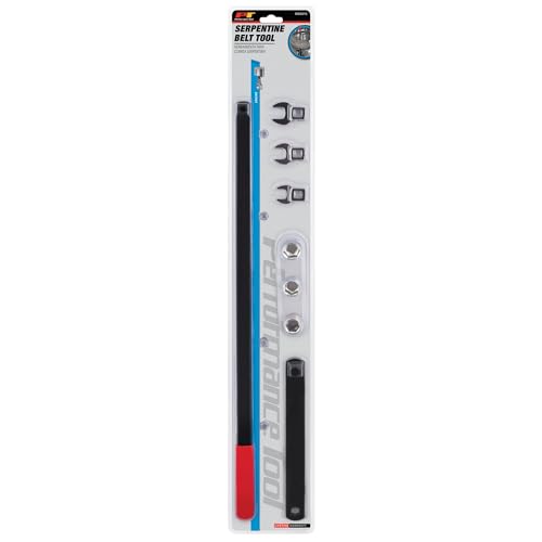 Performance Tool Performance Tool W84010 8 pc Long Handle Serpentine Belt Tool Kit for Spring-Loaded Idler - Outdoor Depot