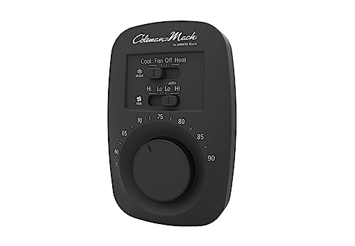 Coleman Coleman 9420-351 Heat/Cool Wall Thermostat - Analog Black - Outdoor Depot