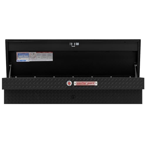 Weather Guard Weather Guard Model 174-52-04 56in Lo-Side Box, Aluminum, Textured Matte Black, 4.0 cu ft - Outdoor Depot