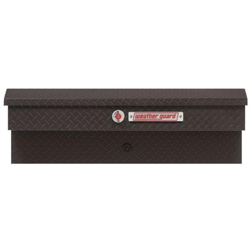 Weather Guard Weather Guard Model 184-52-04 41in Lo-Side Truck Box, Aluminum, Textured Matte Black, 3.0 cu - Outdoor Depot