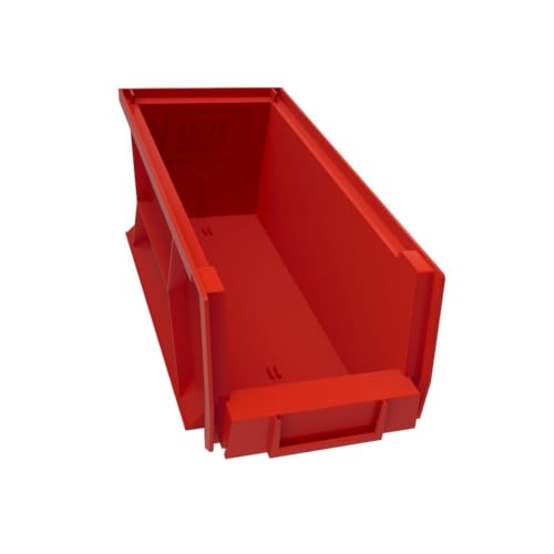 Model 9854-7-02 Red Bins, 6in x 6.5in x 15.45in, 6 pack
