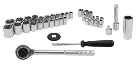 Performance Tool Performance Tool W1173 SAE/Metric 40-Piece SAE and Metric Socket Set, 1/4-Inch & 3/8-Inch - Outdoor Depot