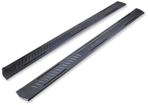 TrailFX Running Boards Fits 2015–2025 Ford F-150 SuperCrew 2017–2025 F-250 F-350 Crew Cab 6.5 Inch Wide Step 300 lb Capacity Matte Black Aluminum Rocker Panel Mount Trailfx AL6006B Step Bars