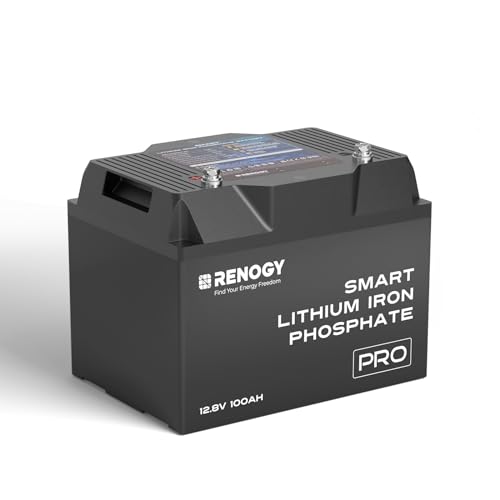 Renogy Renogy 12V 100Ah Bluetooth Self-Heating Lithium LiFePO4 Deep Cycle Battery, 5000+Deep Cycles, - Outdoor Depot