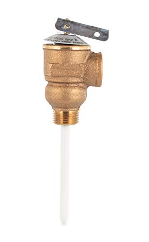 Camco Camco 10423 1/2" Temperature and Pressure Relief Valve with 4" Epoxy-Coated Probe , Brown - Outdoor Depot