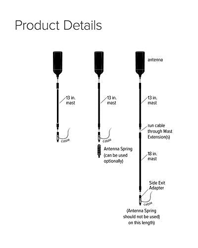 weBoost weBoost 311229 4G-OTR Trucker Edition Antenna, 17" - Outdoor Depot