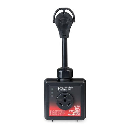 Progressive Industries Progressive Industries SSP-30X Portable RV Smart Surge Protector, Black, 30 Amp - Outdoor Depot