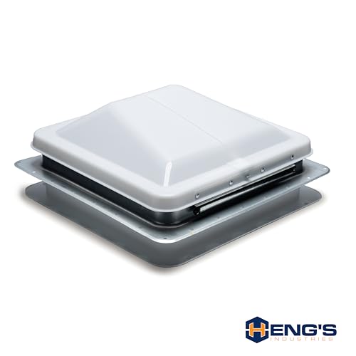 HENG’S INDUSTRIES Heng's 71111A-C1G1 Universal Roof Vent Non-Powered with Exchange Lid - 14" White - Outdoor Depot