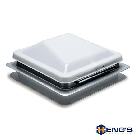 HENG’S INDUSTRIES Heng's 71111A-C1G1 Universal Roof Vent Non-Powered with Exchange Lid - 14" White - Outdoor Depot