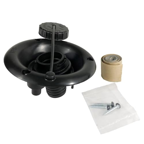 Thetford RV Camper Gravity Water Inlet Fill Dish Black PN 94248 - Outdoor Depot