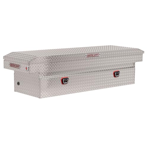 Weather Guard Weather Guard Model 127-0-04 Saddle Box, Aluminum, Full Standard, Clear, 11.0 cu ft - Outdoor Depot