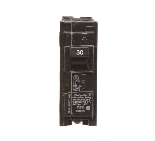 SIEMENS Siemens -HI Q130 30-Amp Single Pole Type QP Circuit Breaker, Black - Outdoor Depot