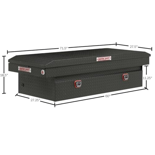 Weather Guard Weather Guard Model 117-52-04 Saddle Truck Box, Aluminum, For Full-Size Trucks, Extra Wide, - Outdoor Depot