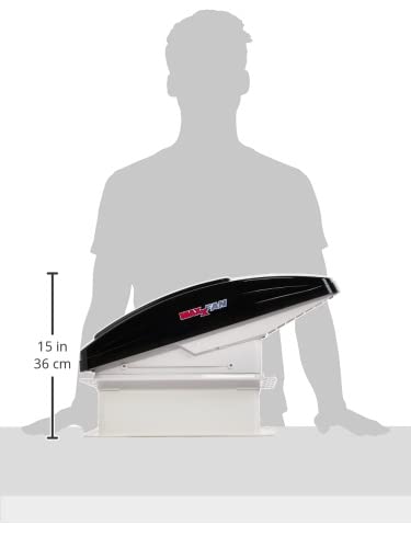 MAXXAIR MAXXAIR Maxxfan Deluxe Vent, Fan and Vent Cover All in One - Powerful 4-Speed Fan, Built-in Rain - Outdoor Depot