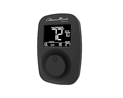 Coleman Coleman 9420A382 Heat/Cool Wall Thermostat - Digital, Black - Outdoor Depot