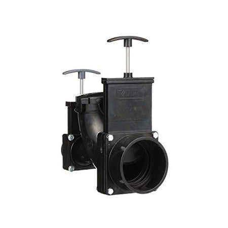 Valterra Valterra Ell Double Rotating Valve, Mess-Free Waste Valve for RV's, Campers, Trailers, 3" Hub x - Outdoor Depot