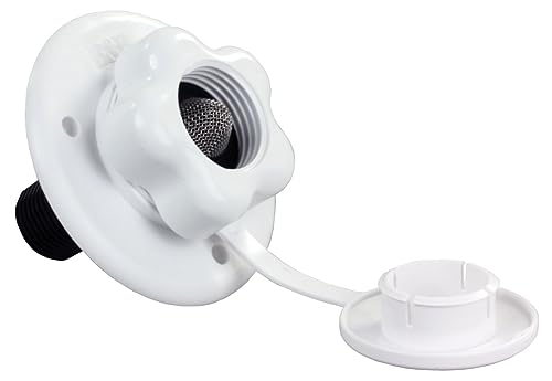 B&B Molders B&B Molders, 94216 City Water Fill with Plastic Check Valve – Polar White, Leak-Tested UV-Stable - Outdoor Depot