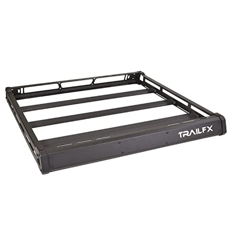Trailfx Heavy-Duty Aluminum Roof Basket Cargo Carrier for Wrangler JL & Gladiator Direct Fit No Drill - Outdoor Depot