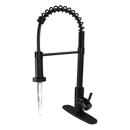 Empire Faucets Empire Faucets SP5000BMT-A Single Lever Spring Faucet with Hi-Arc Coiled Spout, Hammer Style - Outdoor Depot