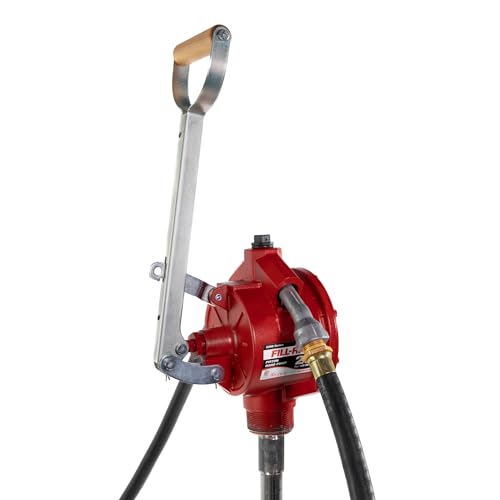 Fill-Rite Fill-Rite FR152 Piston Hand Pump with Hose & Nozzle Spout, Red - Outdoor Depot