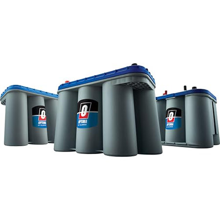 OPTIMA OPTIMA Batteries High Performance D27M BlueTop Dual Purpose Deep Cycle and Starting Sealed AGM Boat - Outdoor Depot