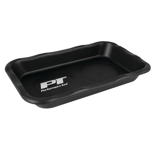 Performance Tool Performance Tool W1285 Large Magnetic Nut & Bolt Tray for Garages and Workshops, Black, - Outdoor Depot