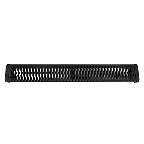 Trailfx TFX Aggressive Running Boards Fits 2015–2025 Ford Transit-250 6.5 Inch Wide Black Matte Powder-Coated Aluminum Grated Full-Length Traction Surface Rocker Panel Mount Set of 2 ARBV002B