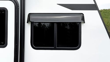 GT Styling RainBlade RV Window Deflector and Sun Visor (Fits 32-37 inch Wide Window) Smoke - Outdoor Depot