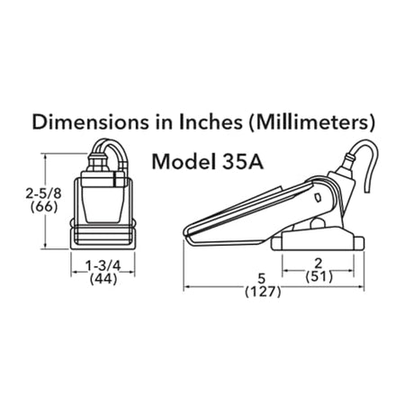 Rule Rule 35A Marine Rule-A-Matic Switch - 12V Automatic Bilge Pump Switch - Mercury Free, Durable, - Outdoor Depot