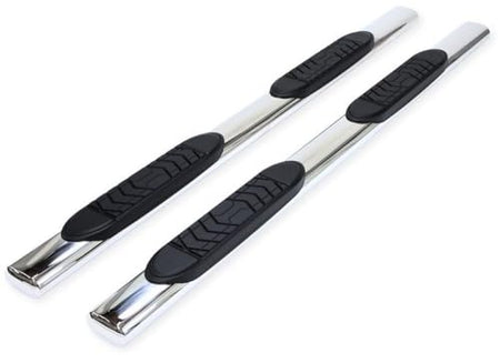 Trailfx Truck Running Boards Fits Ram 1500 Crew Cab 2011-2018 Oval 5 Inch Straight Nerf Bars with Step Pads - Outdoor Depot