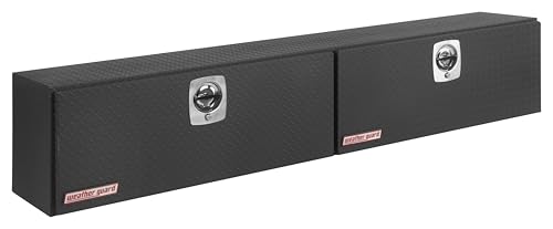Truck Box, Super-Side, Aluminum, 90-1/2"W, Black, 15.2 cu. ft.