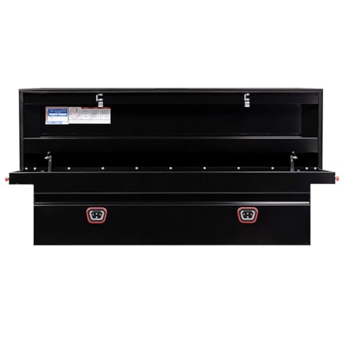 Weather Guard Weather Guard Model 120-5-04 Saddle Truck Box, Steel, for Full Size Trucks, Low Profile, Gloss - Outdoor Depot