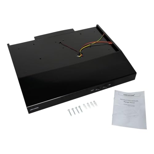 Greystone Greystone - Greystone 22" Super Slim Range Hood, Vented, 12V, Black - Outdoor Depot