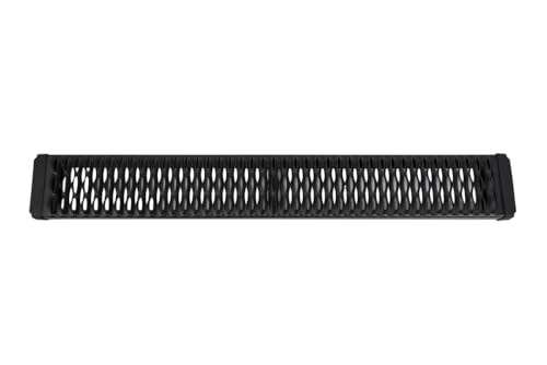 TrailFX Aggressive Running Boards for Chevrolet Silverado 1500 Standard Cab 2019-2025 Titanium Black Powder Coated Aluminum 6.5 Inch Width Stationary Side Steps With Mounting Hardware TrailFX RBA023TI
