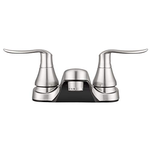 Dura Faucet Dura Faucet DF-PL700LH-SN RV Bathroom Faucet with Winged Levers (Satin Nickel) - Outdoor Depot