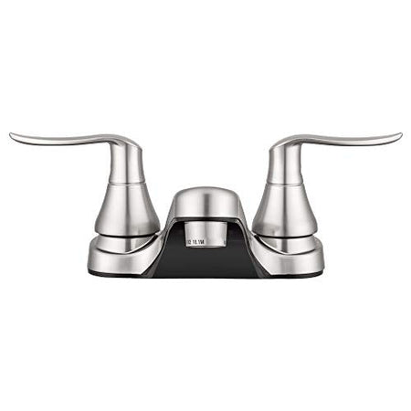 Dura Faucet Dura Faucet DF-PL700LH-SN RV Bathroom Faucet with Winged Levers (Satin Nickel) - Outdoor Depot