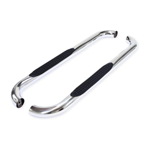 Trailfx TrailFX Nerf Bars for Chevrolet Silverado 1500 Standard Cab 2020-2021 3 Inch Round Bent Polished - Outdoor Depot