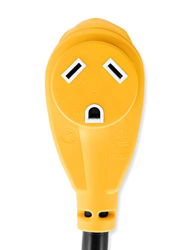 Camco Camco Camper/RV Dogbone Electrical Adapter - Features 15-Amp Male (NEMA 5-15P) & 30-Amp Female (NEMA - Outdoor Depot