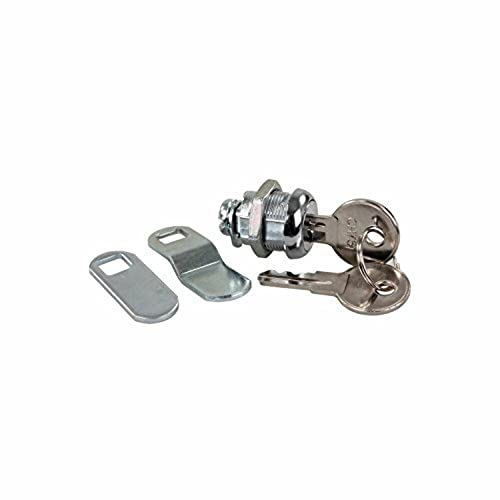 JR Products JR Products 00305 Standard Compartment Door Key Lock - 5/8", Silver - Outdoor Depot