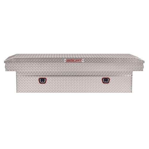 Weather Guard Weather Guard Model 127-0-04 Saddle Box, Aluminum, Full Standard, Clear, 11.0 cu ft - Outdoor Depot
