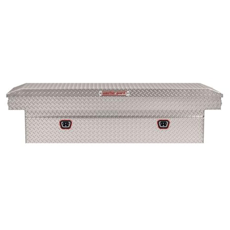 Weather Guard Weather Guard Model 127-0-04 Saddle Box, Aluminum, Full Standard, Clear, 11.0 cu ft - Outdoor Depot