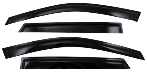 Rainguard Set of 4 Fits Chevrolet Trax 2024-2026 Low Profile Tape-On Smoke Acrylic Window Vents UV and Scratch Resistant
