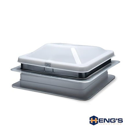 HENG’S INDUSTRIES Heng's 71111A-C1G1 Universal Roof Vent Non-Powered with Exchange Lid - 14" White - Outdoor Depot