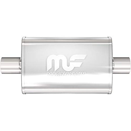 MagnaFlow Exhaust Products MagnaFlow Performance Exhaust Muffler 11216: 2.5" Inlet/Outlet, 4x9x14" Oval, - Outdoor Depot
