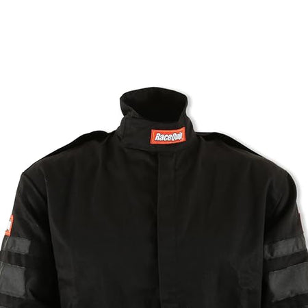 RaceQuip RaceQuip® 110006RQP 110 Series 1-Pc Driving Suit - SFI 3.2A/1 - Black - XL - Outdoor Depot