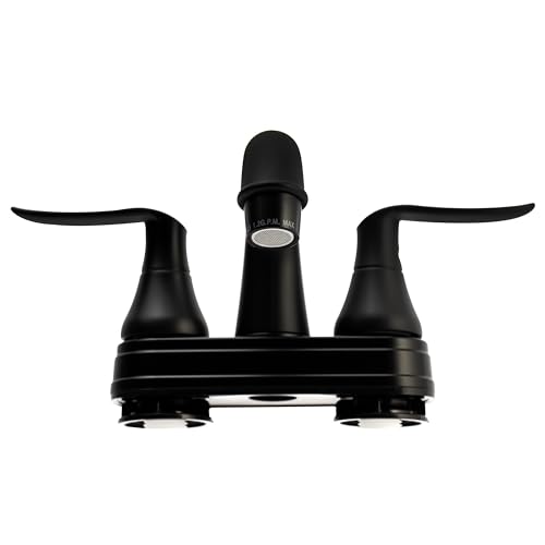 Dura Faucet Dura Faucet Elegant Arc Spout RV Lavatory Faucet - Matte Black - Outdoor Depot