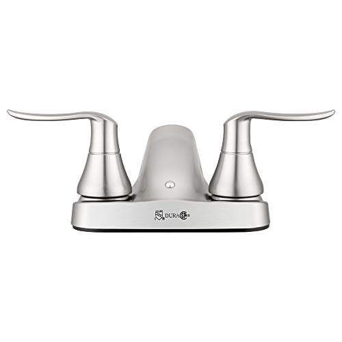 Dura Faucet Dura Faucet DF-PL700LH-SN RV Bathroom Faucet with Winged Levers (Satin Nickel) - Outdoor Depot