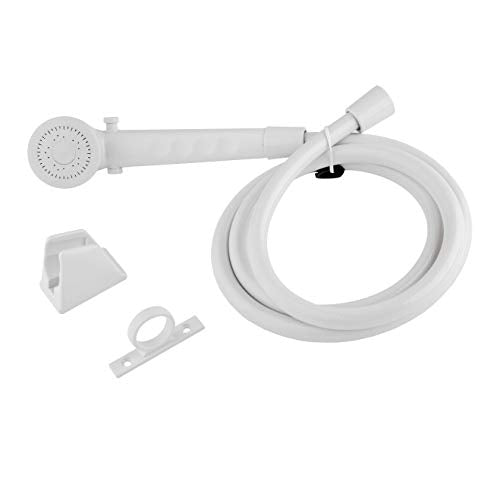 Dura Faucet Dura Faucet DF-SA130-WT RV Economical Shower Head and 60 inch Hose Kit, Water Saving Trickle - Outdoor Depot