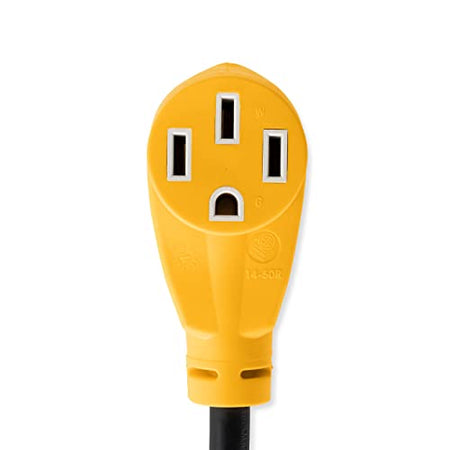 Camco Camco RV Dogbone Electrical Adapter with Innovative 180 Degree Bend Design and PowerGrip Handle - 15 - Outdoor Depot
