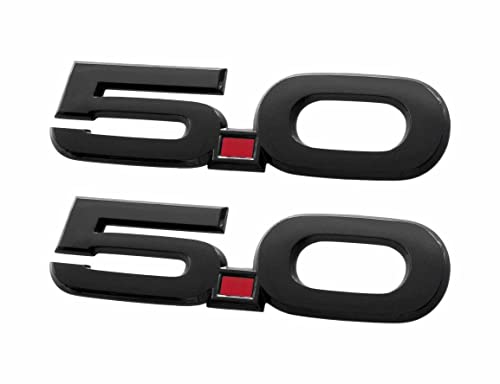 2015-2020 Mustang GT 5.0 Fender Emblems Black